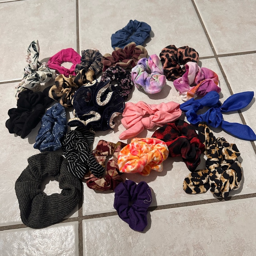 Colorful Hair Scrunchies Set